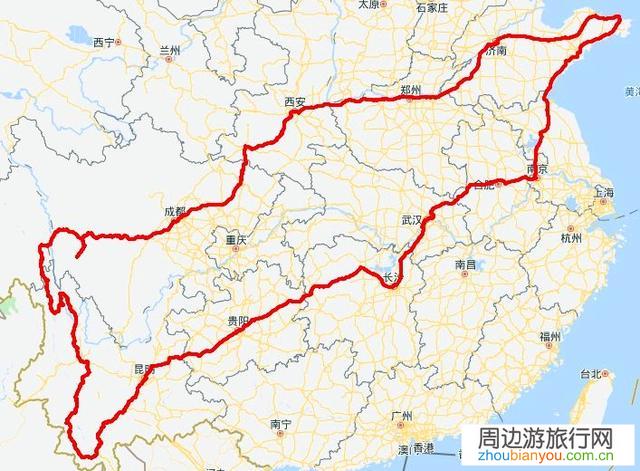 威海到云南自驾游，有哪些路线推荐？